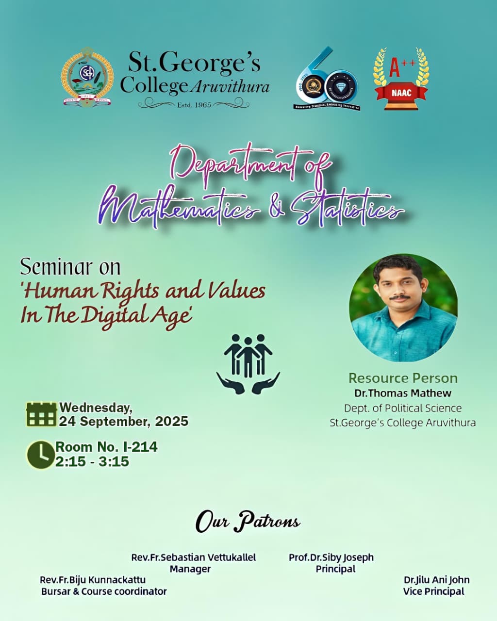 Seminar on 'Human Rights and Values in the Digital Age'